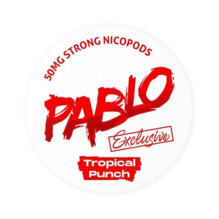 PABLO EXCLUSIVE 50MG TROPICAL PUNCH,pablo snus tropical punch dubai